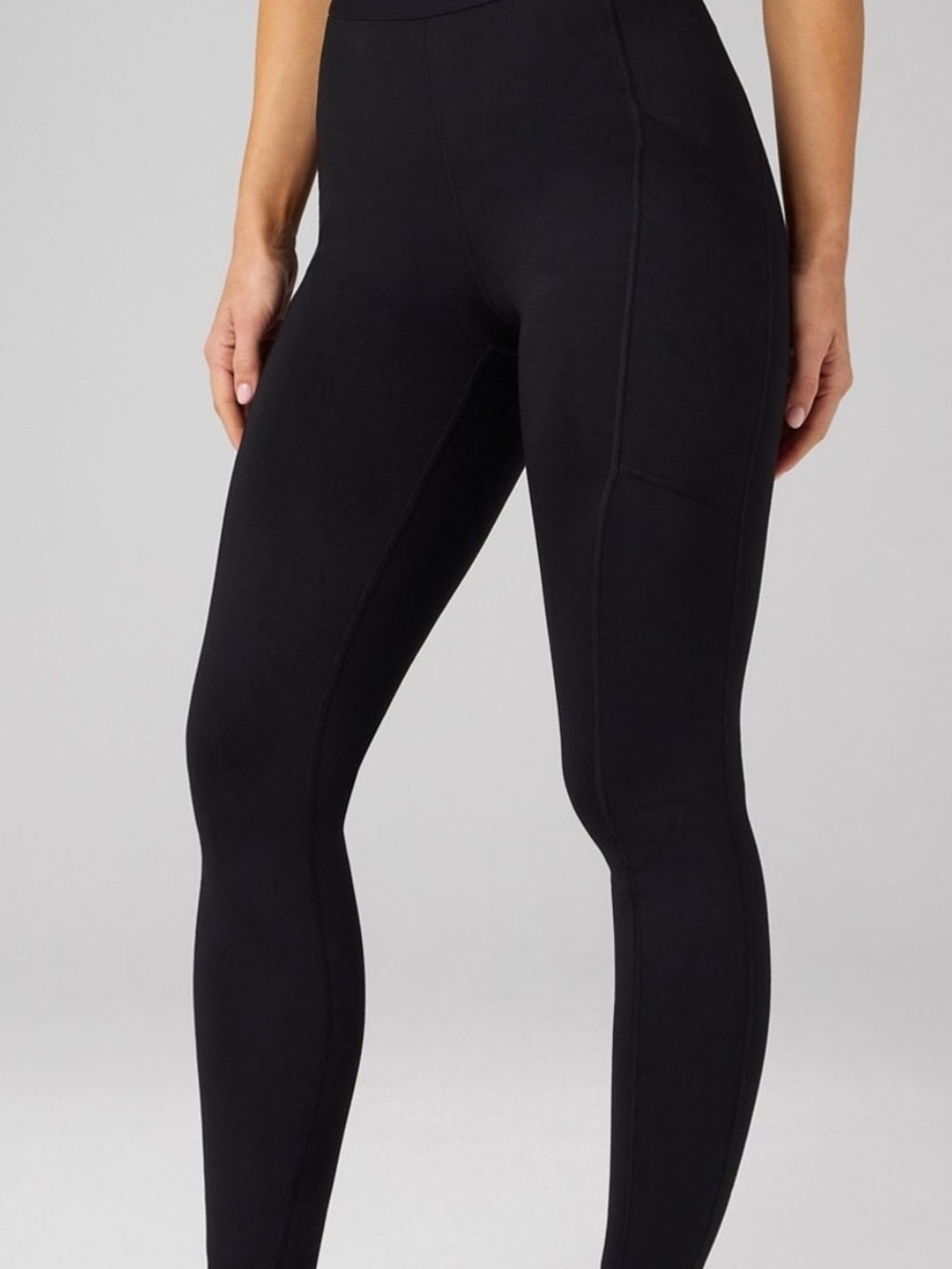 Fabletics Black High-Rise On-The-Go Pocket Leggings